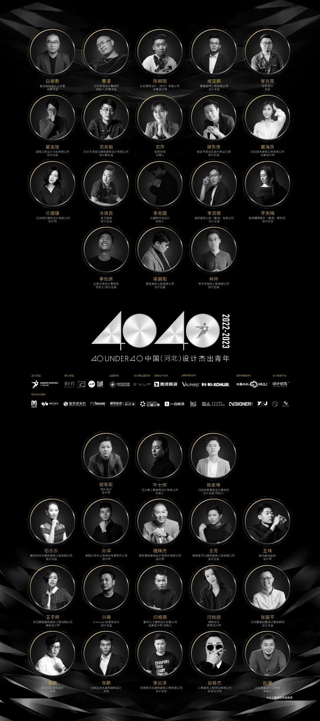 40 UNDER 40 | 省區(qū)榜List·2揭曉！10省區(qū)350位設計杰出青年脫穎而出！(圖16)